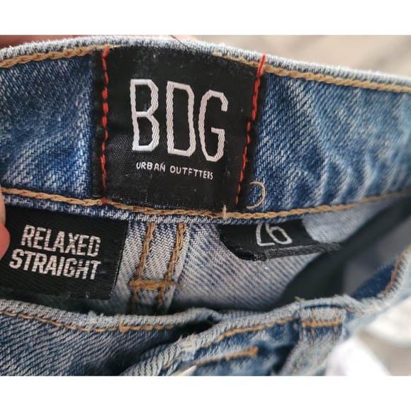 BDG Urban Outfitters Women's Patchwork Jeans Relaxed Straight Leg Denim 26 #P - Picture 8 of 8